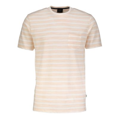 TEXTURED STRIPE POCKET TEE
