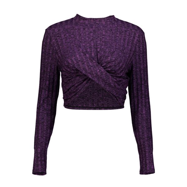 SPACE DYE DRAPE FRONT TOP