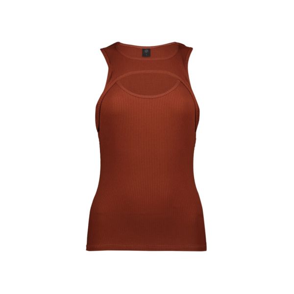 SLEEVELESS CUT-OUT TOP
