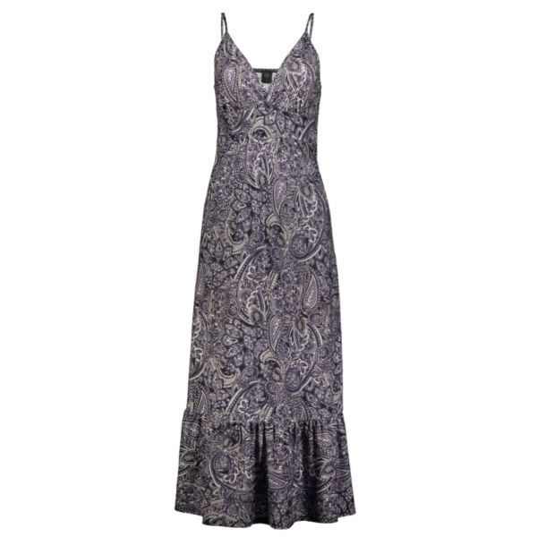 SPAGHETTI MAXI DRESS IN AOP