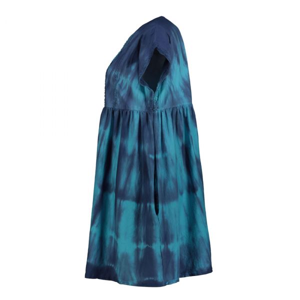 TIE DYE WOVEN DRESS