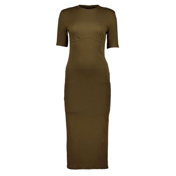 CORSET DETAIL MIDI DRESS