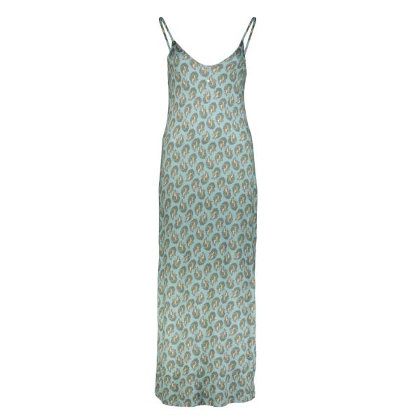 SPAGHETTI COLUMN DRESS IN AOP