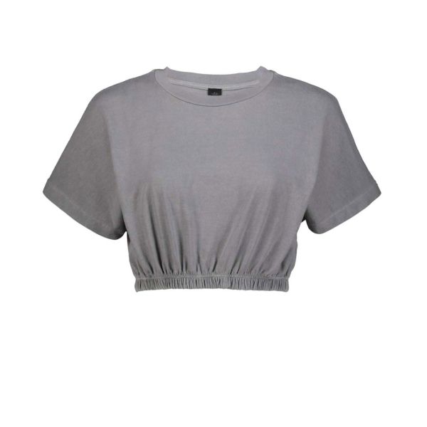 WASHED ELASTICATED WAIST TOP