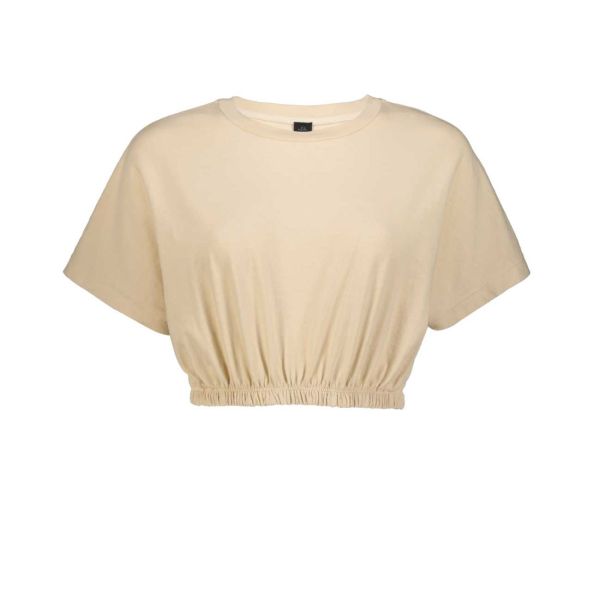 WASHED ELASTICATED WAIST TOP