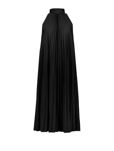 HALTER NECK PLEATED DRESS