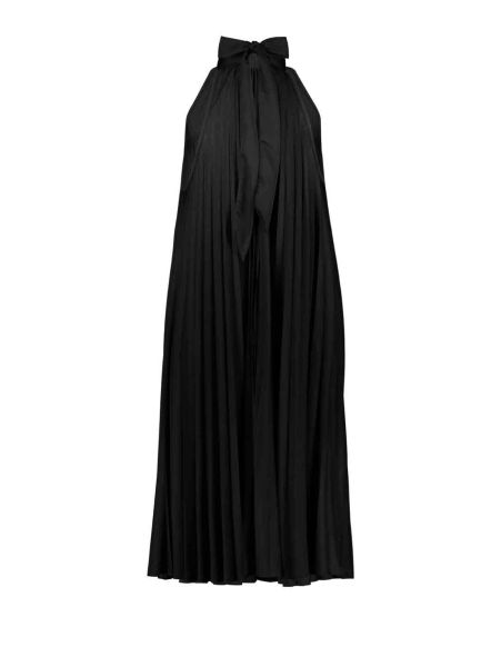 HALTER NECK PLEATED DRESS