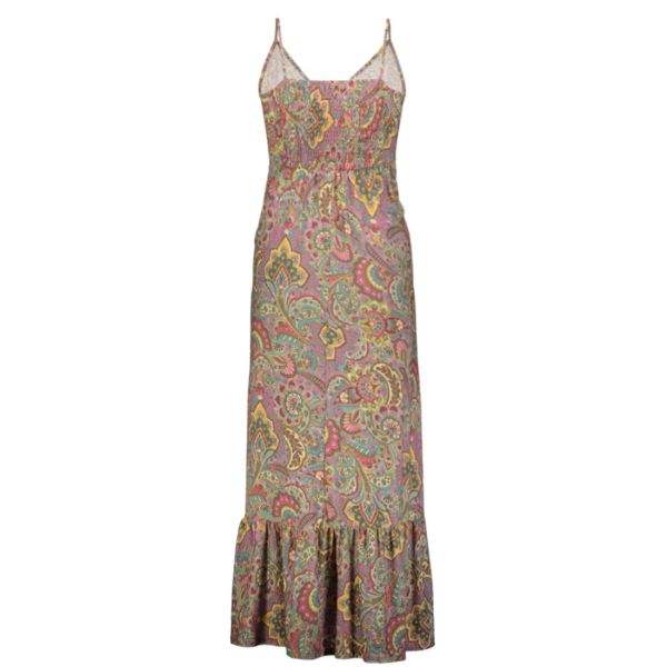 SPAGHETTI MAXI DRESS IN AOP