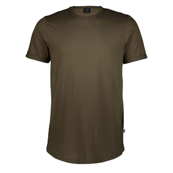 LONGER-LINE CREW NECK TEE
