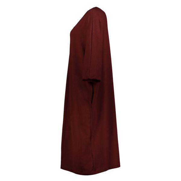 BATWING DRESS WITH SEAM DETAILS AT FRONT