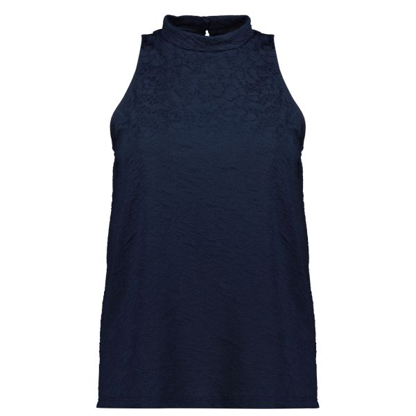 JACQUARD HALTER TOP