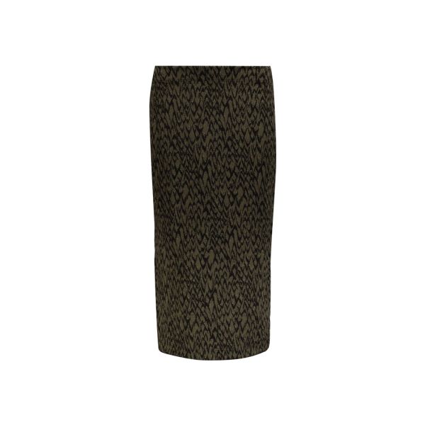 JACQUARD MIDI SKIRT