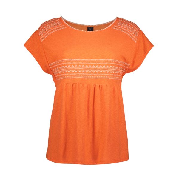 CAP SLEEVES EMBROIDERED TEE