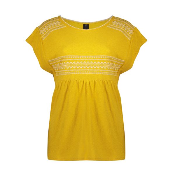 CAP SLEEVES EMBROIDERED TEE