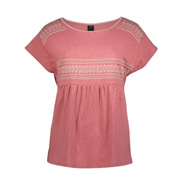 CAP SLEEVES EMBROIDERED TEE