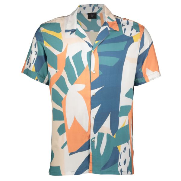 ABSTRACT PRINT RESORT SHIRT