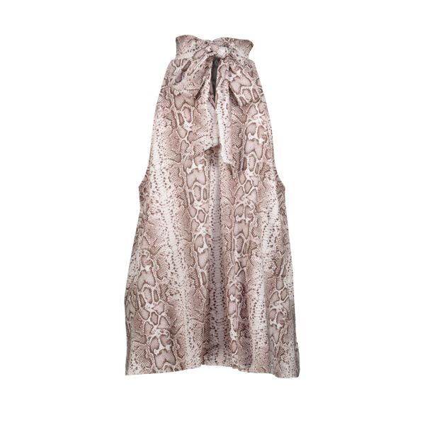 HALTER NECK FLARED TOP