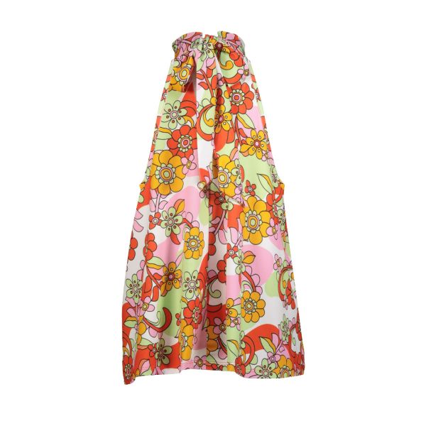 HALTER NECK FLARED TOP