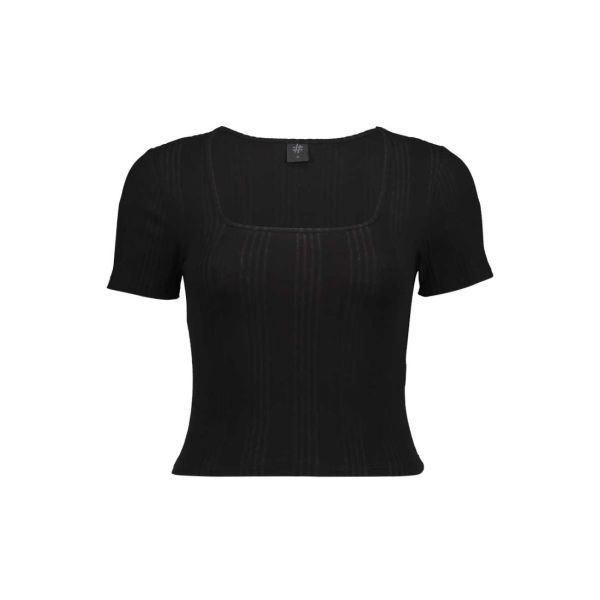 SQUARE NECK TOP IN RIB
