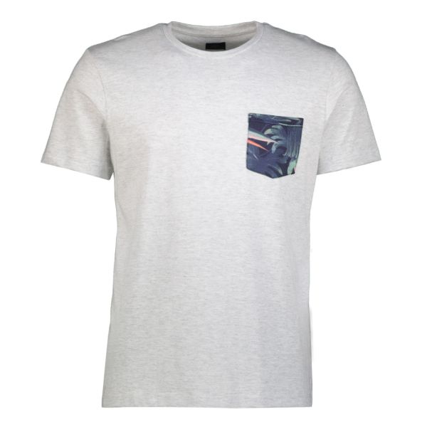 M-PRINTED POCKET TEE