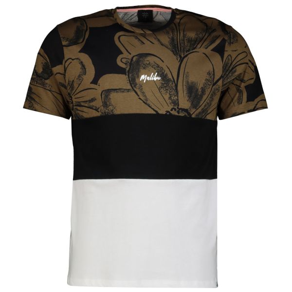 M-KHAKI BLOCK TEE