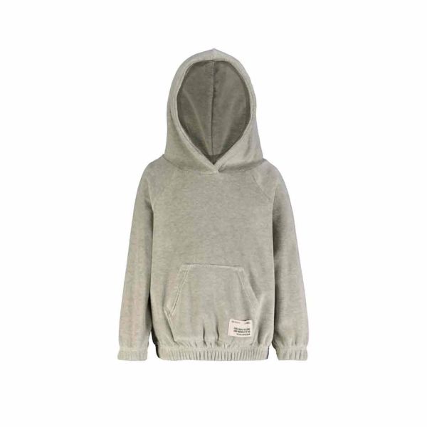 VELOUR SWEAT with ELASTIC HEM 